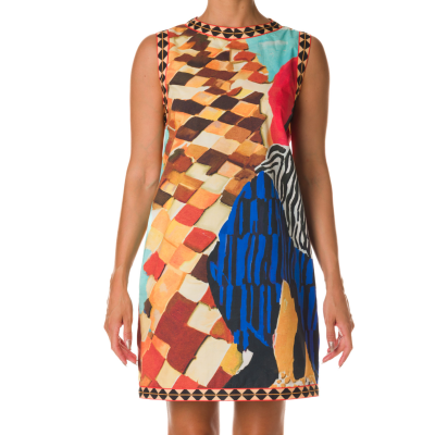 ABITO CORTO CON STAMPA ALL OVER