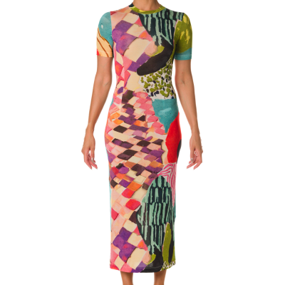 ABITO LUNGO CON STAMPA 