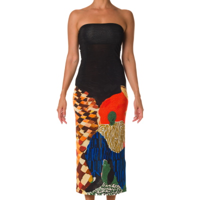 ABITO SENZA SPALLINE NERO