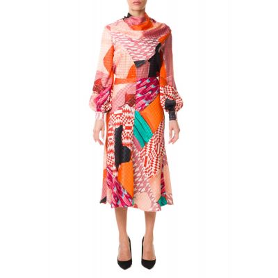 MIDI DRESS WITH LONG SLIGHTLY