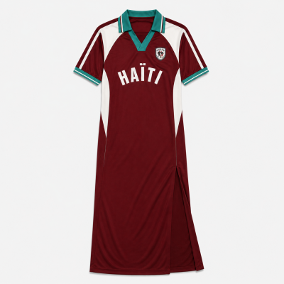 L'HAITIANA RED WOMAN DRESS