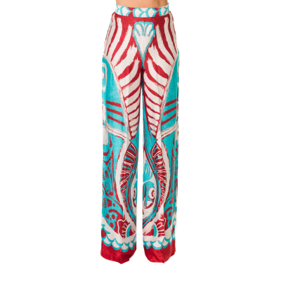 PANTALONI WIDE LEG A FANTASIA ALASKA