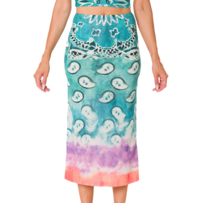 PAISLEY PENCIL SKIRT