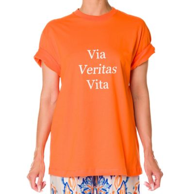 ORANGE VIA VERITAS VITA T-SHIRT