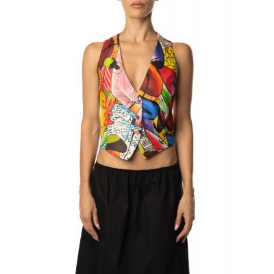 PATTERNED GILET