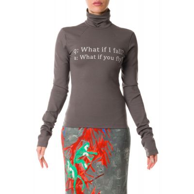 TURTLENECK TOP WITH PRINT