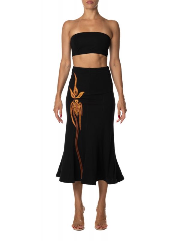 Mサイズ Ribbon mermaid skirt Black Andmary Ribbon mermaid skirt